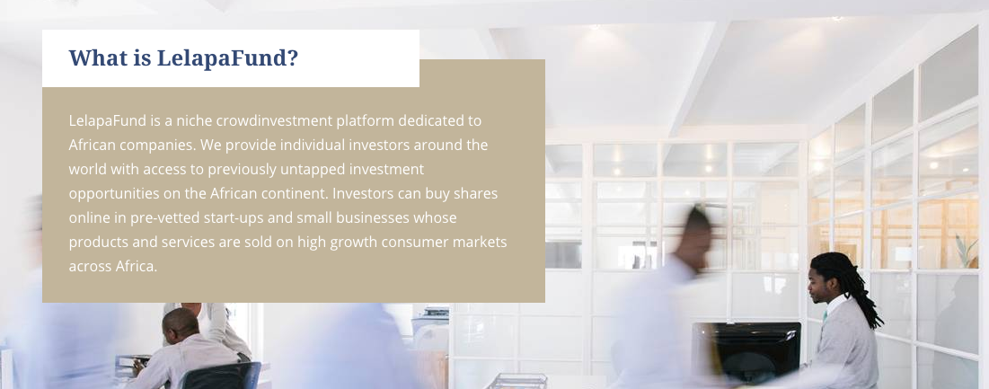 Lelapafund crowdinvesting platform